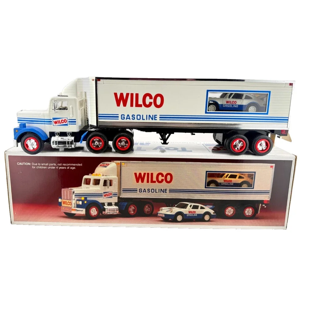Vintage 1993 WILCO Gasoline Toy Truck and Racer Complete Original Box